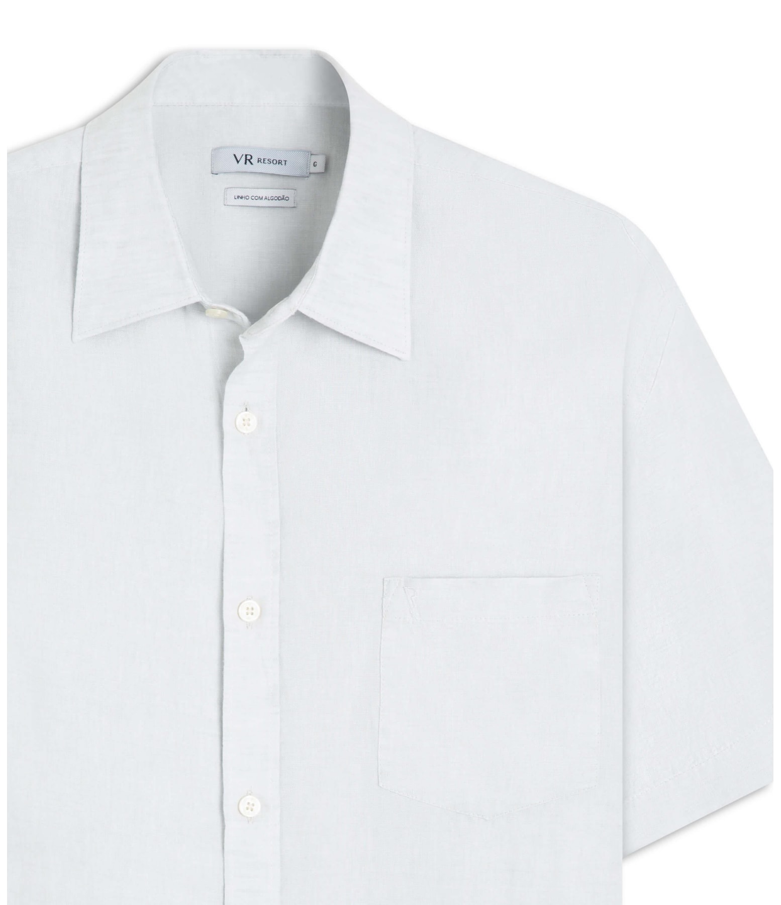 Camisa Linho Cross Dye Surf Cinza Claro