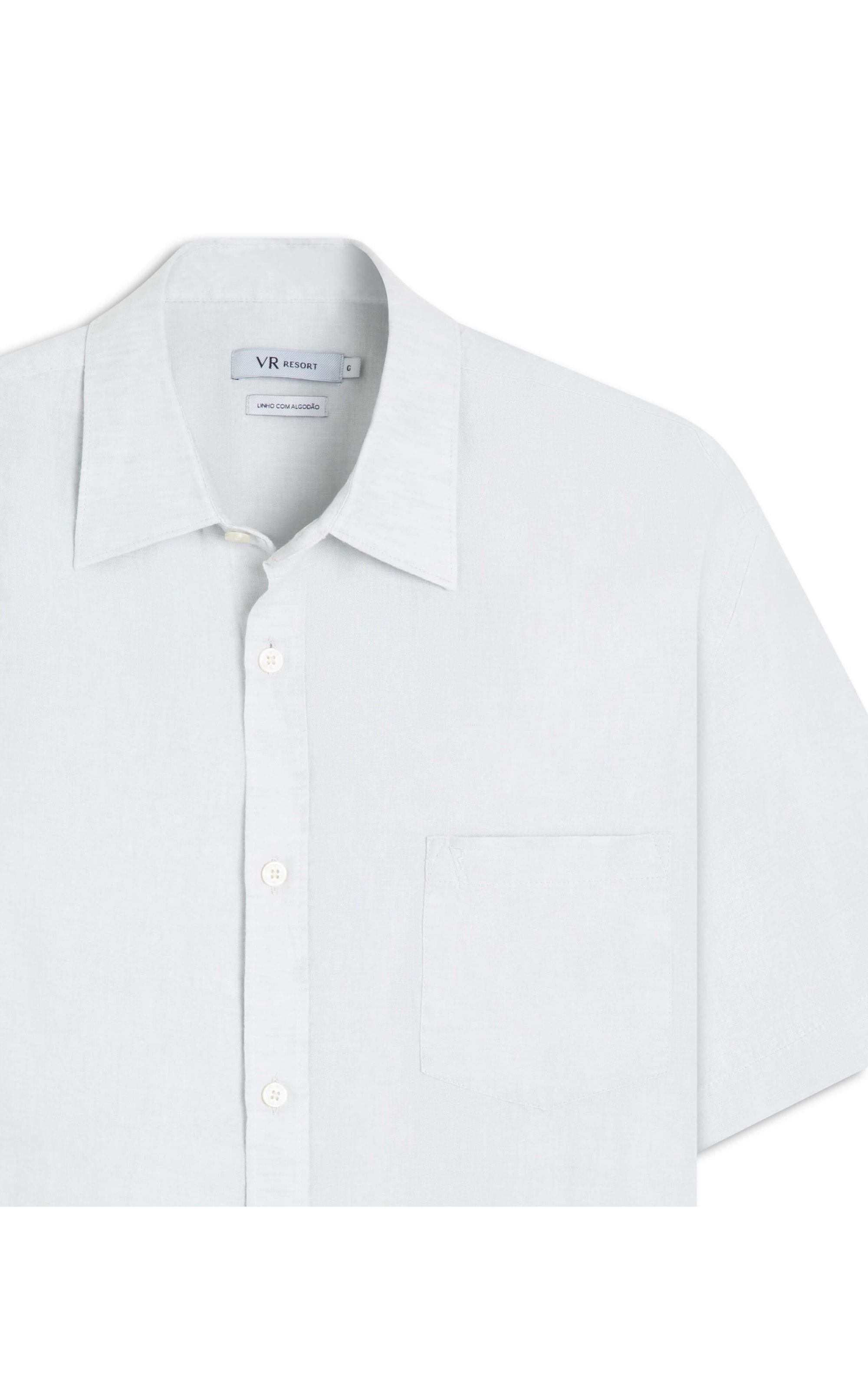 Camisa Linho Cross Dye Surf Cinza Claro