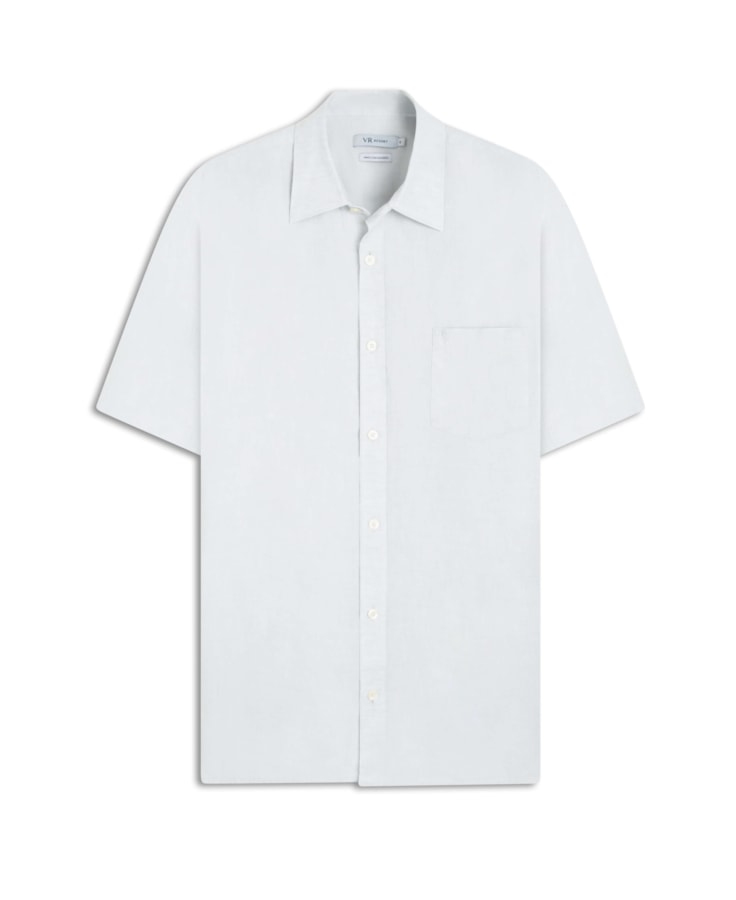 Camisa Linho Cross Dye Surf Cinza Claro