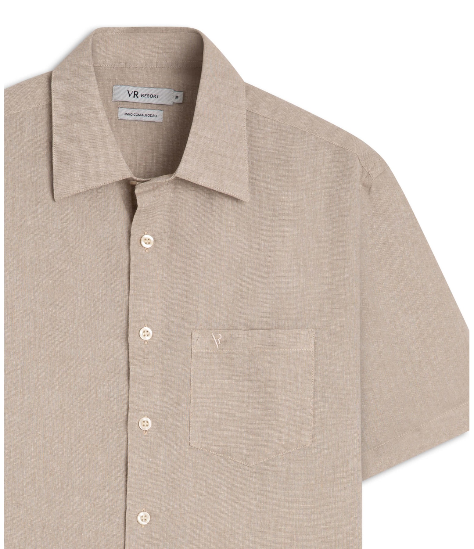 Camisa Linho Cross Dye Surf Natural