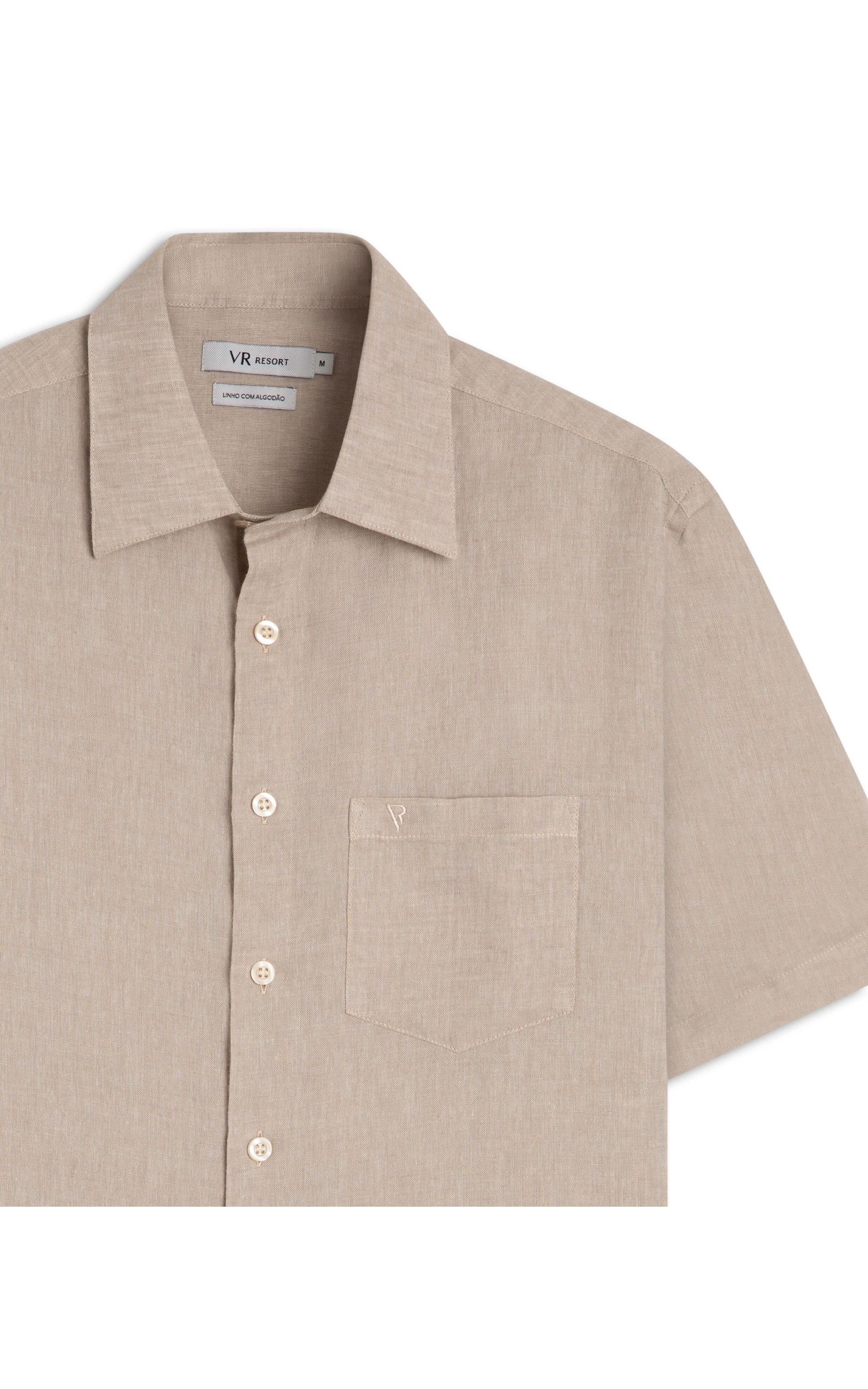 Camisa Linho Cross Dye Surf Natural