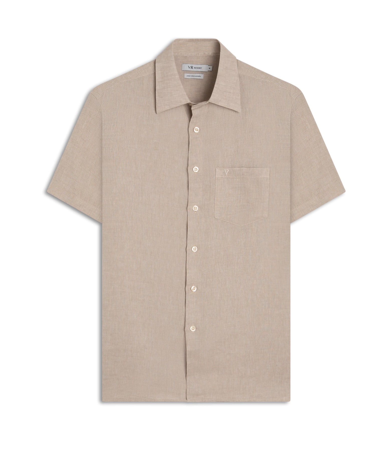 Camisa Linho Cross Dye Surf Natural