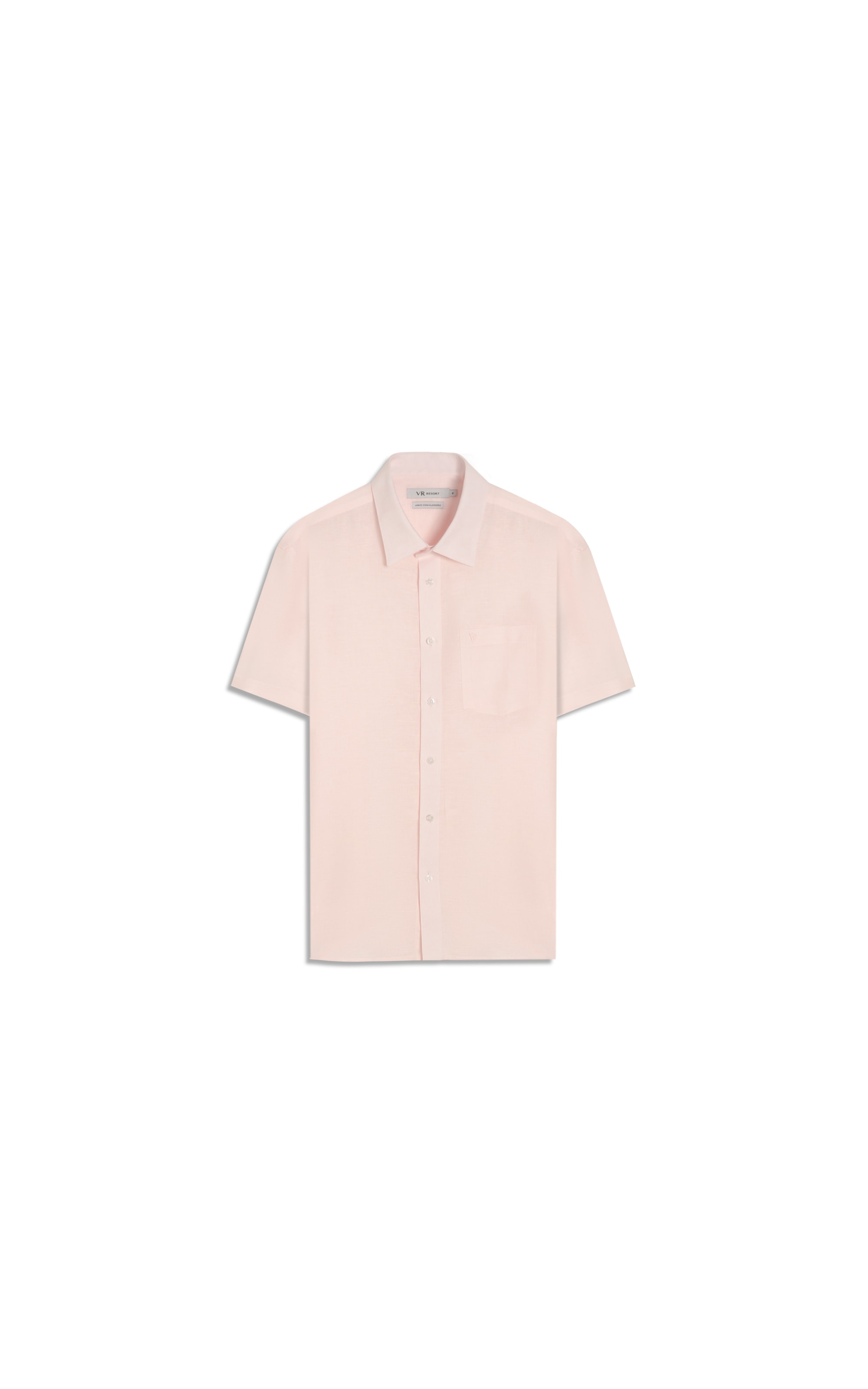 Camisa Linho Cross Dye Surf Rosa