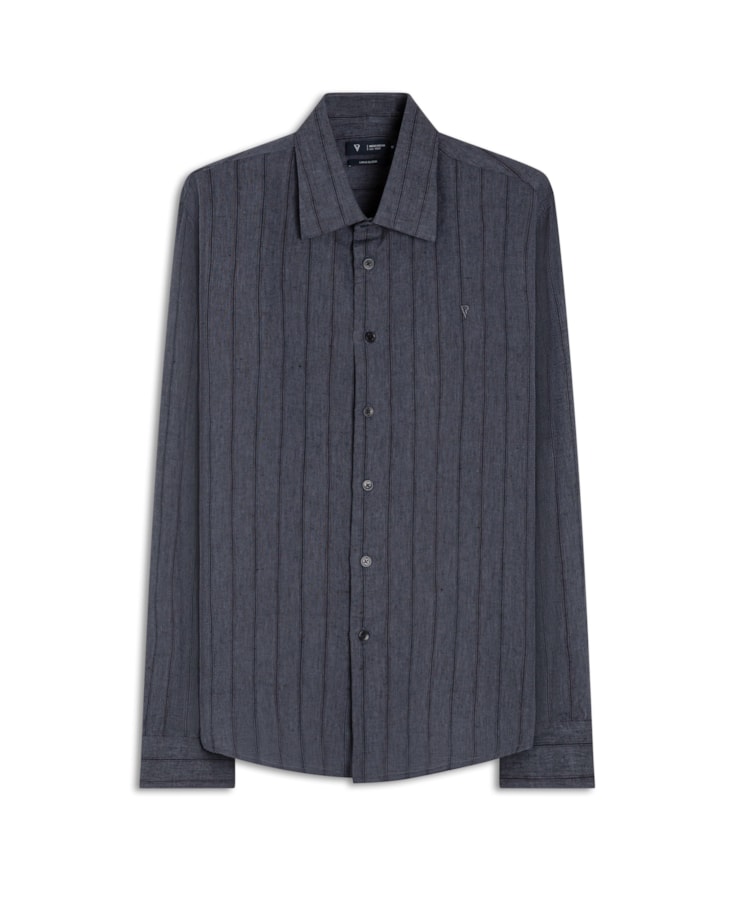 Camisa Linho Gressan Dark Navy
