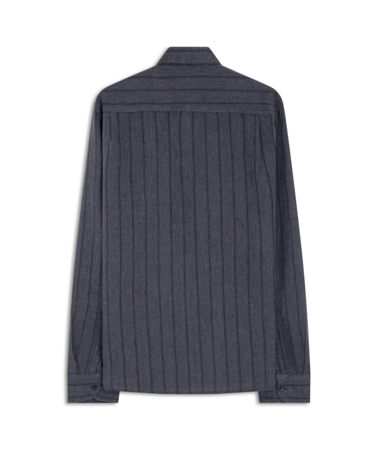 Camisa Linho Gressan Dark Navy