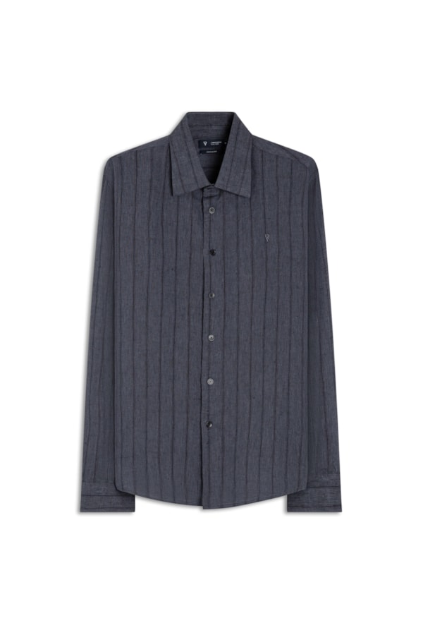 Camisa Linho Gressan Dark Navy