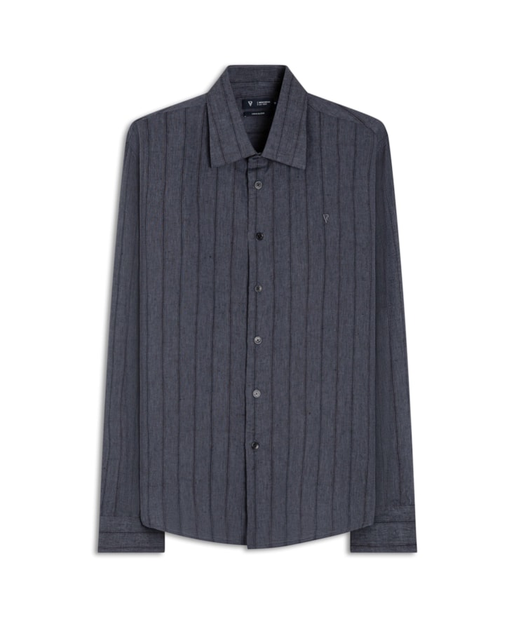 Camisa Linho Gressan Dark Navy