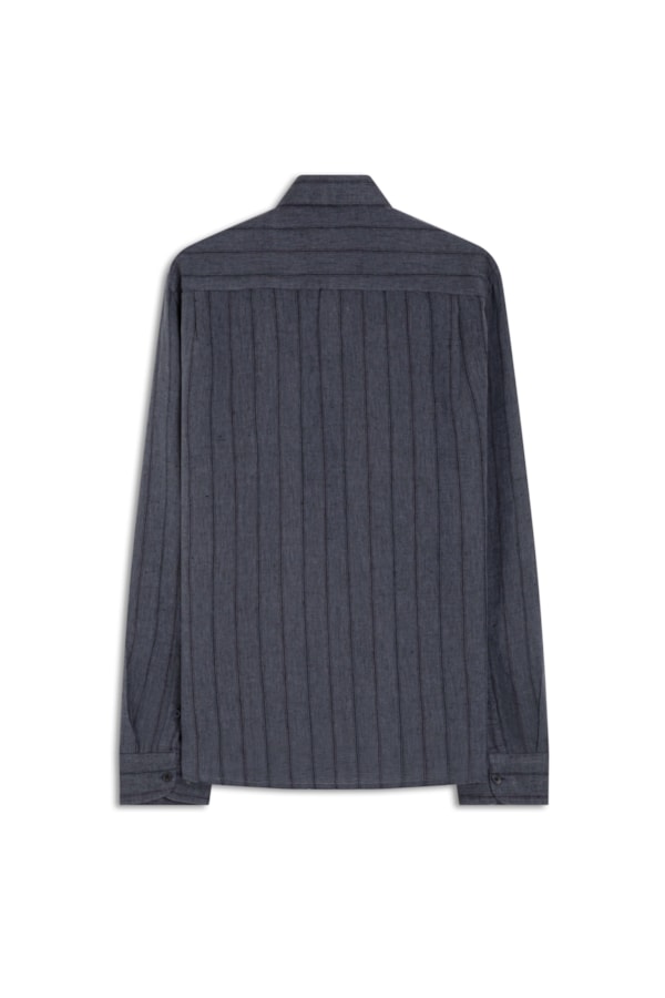 Camisa Linho Gressan Dark Navy