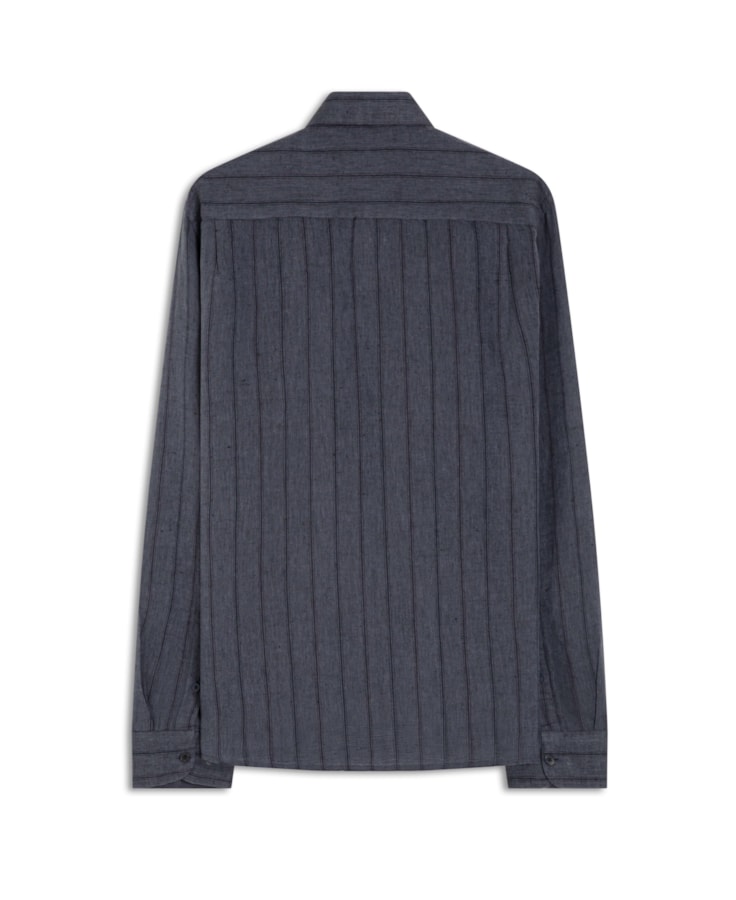 Camisa Linho Gressan Dark Navy