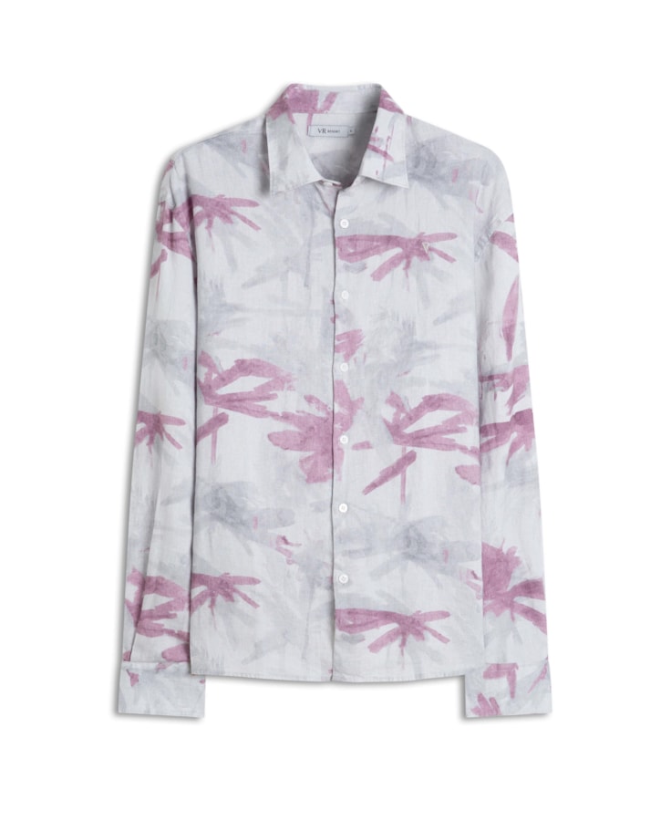 Camisa Linho Lana Rosa Velho