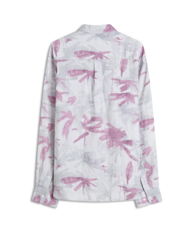Camisa Linho Lana Rosa Velho