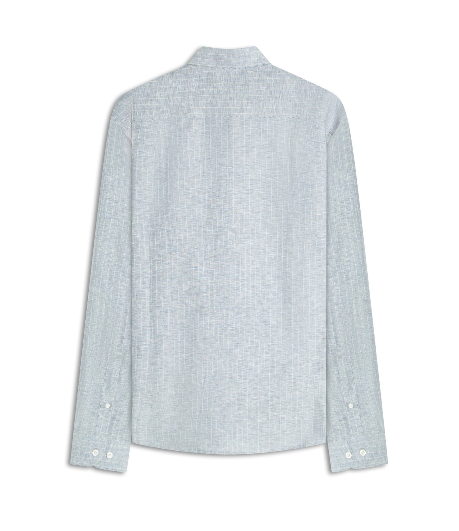 Camisa Linho Listra Pontilhada Classic Shangai Azul Bic