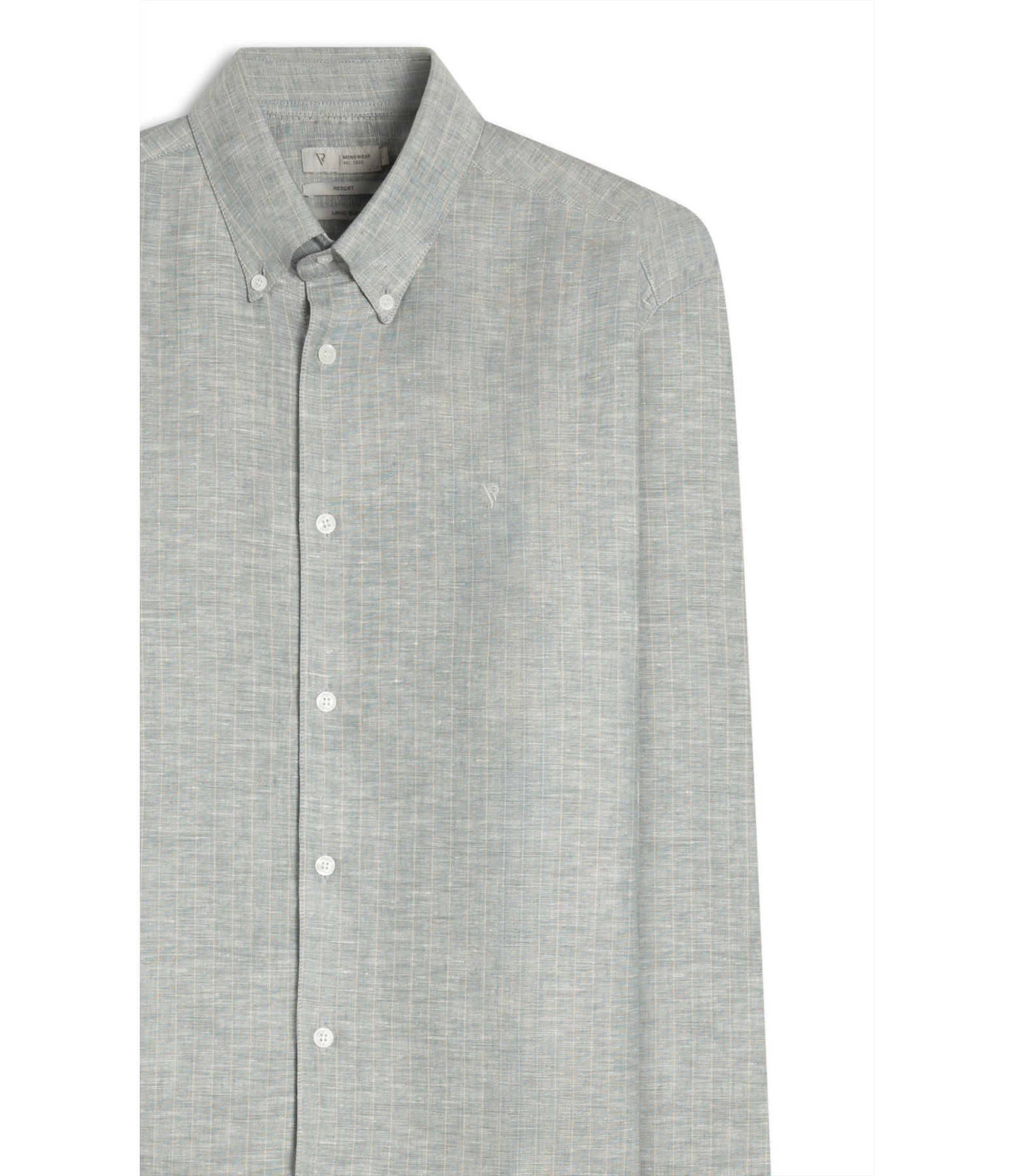 Camisa Linho Listrado Mark Classic Bd Marinho