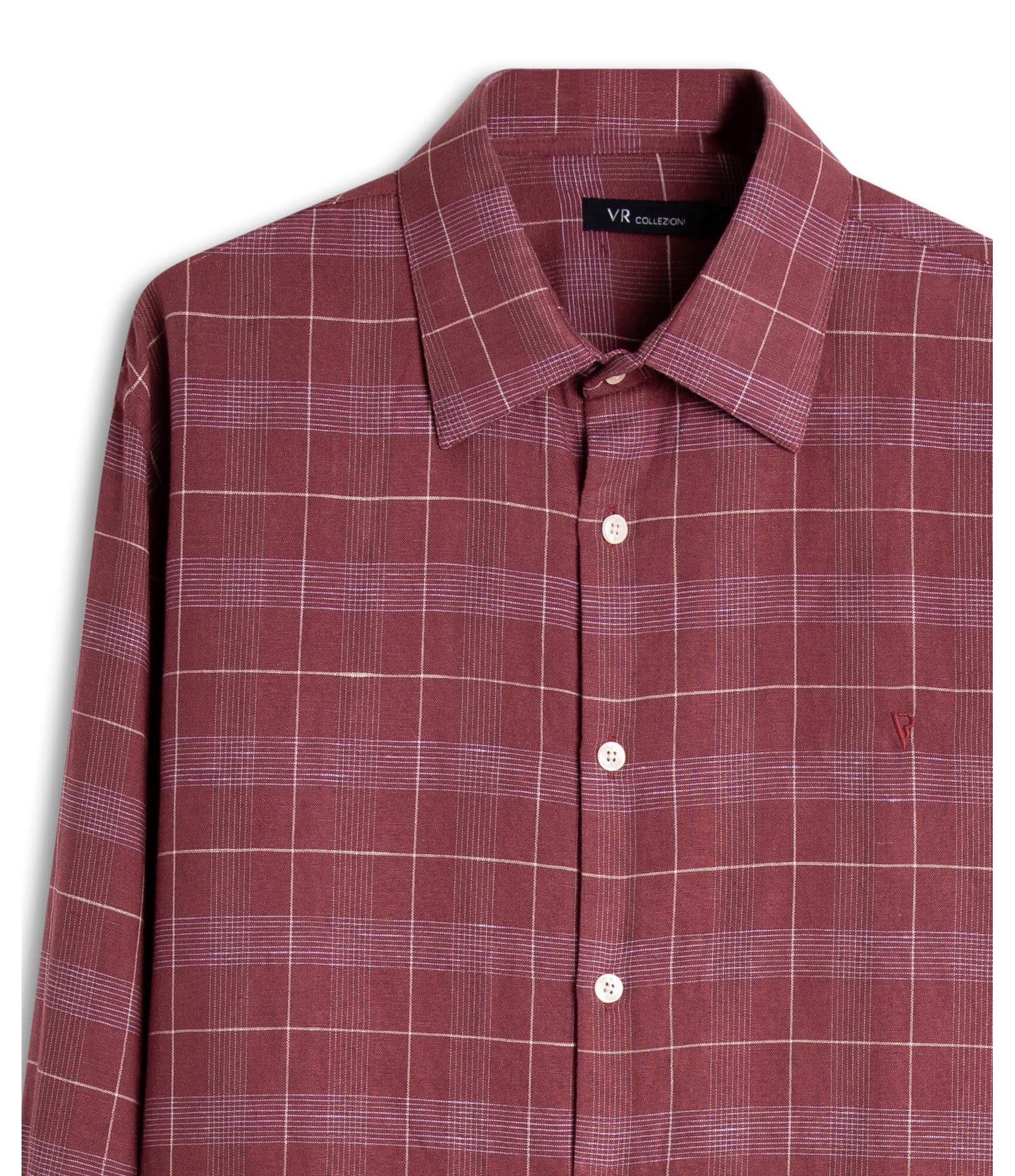Camisa Linho Oliena Dark Wine