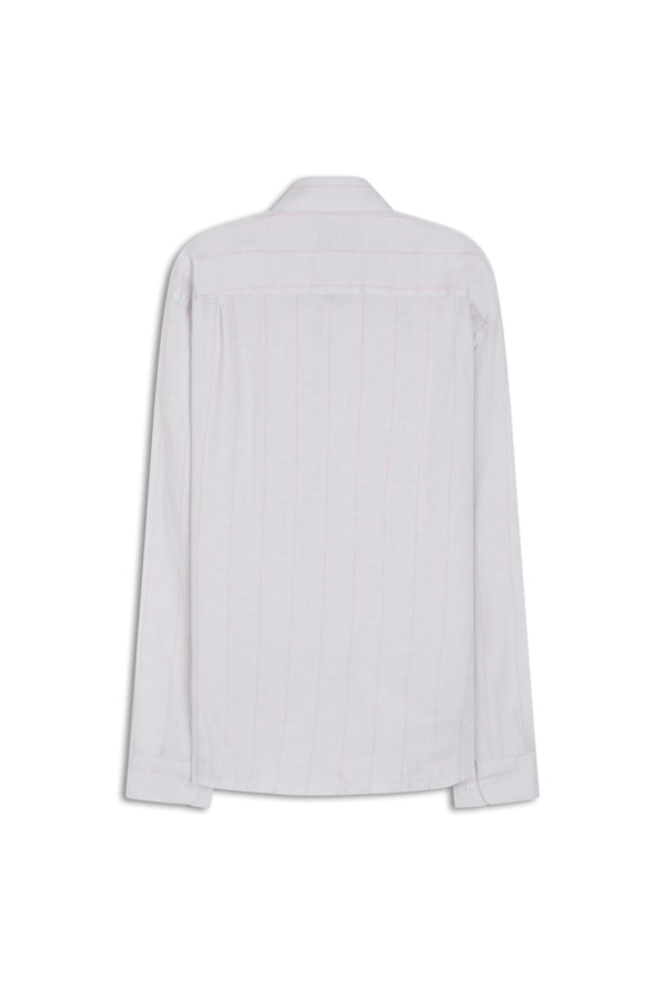 Camisa Linho Palm Cinza Claro
