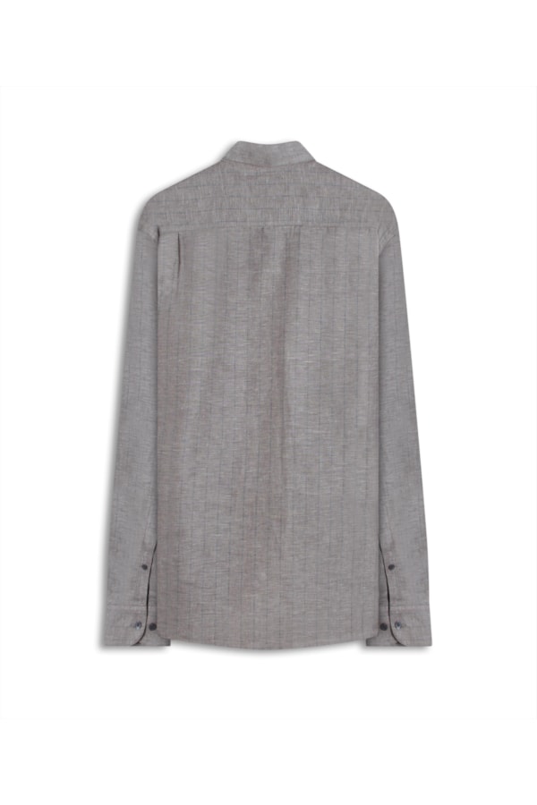Camisa Linho Paola Classic Shangai Caqui