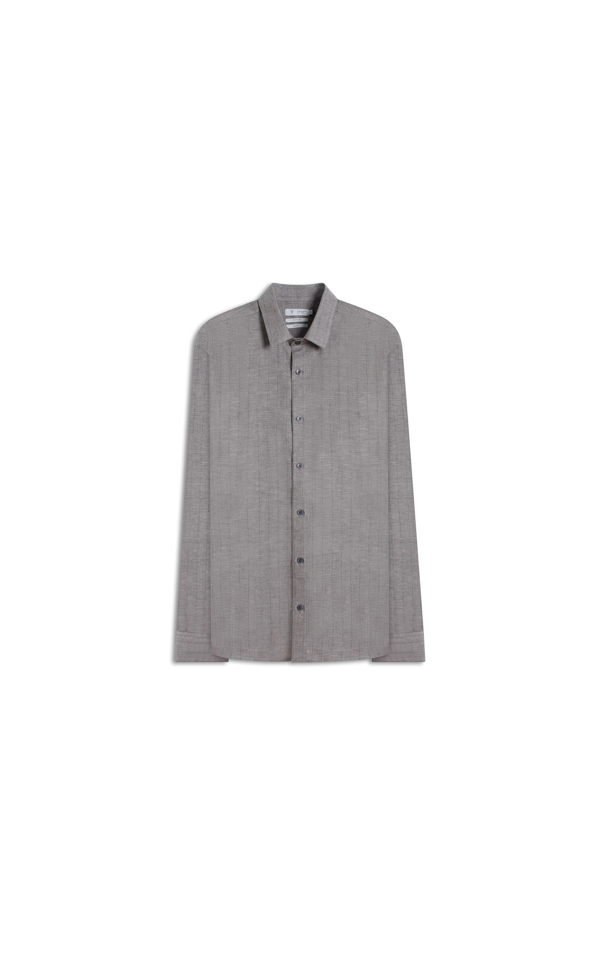 Camisa Linho Paola Classic Shangai Caqui