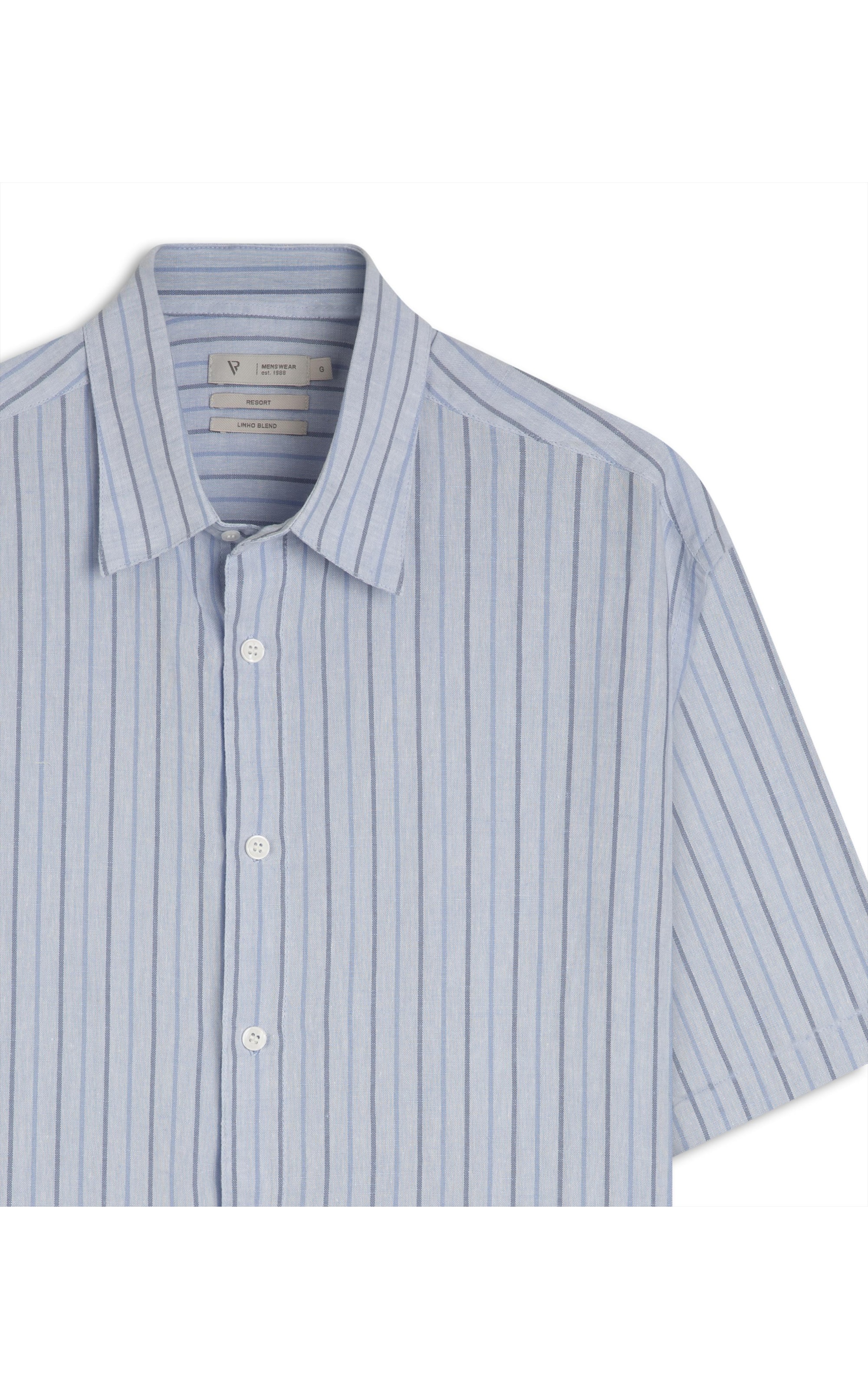 Camisa Linho Portofino Surf Irish Azul Pervante