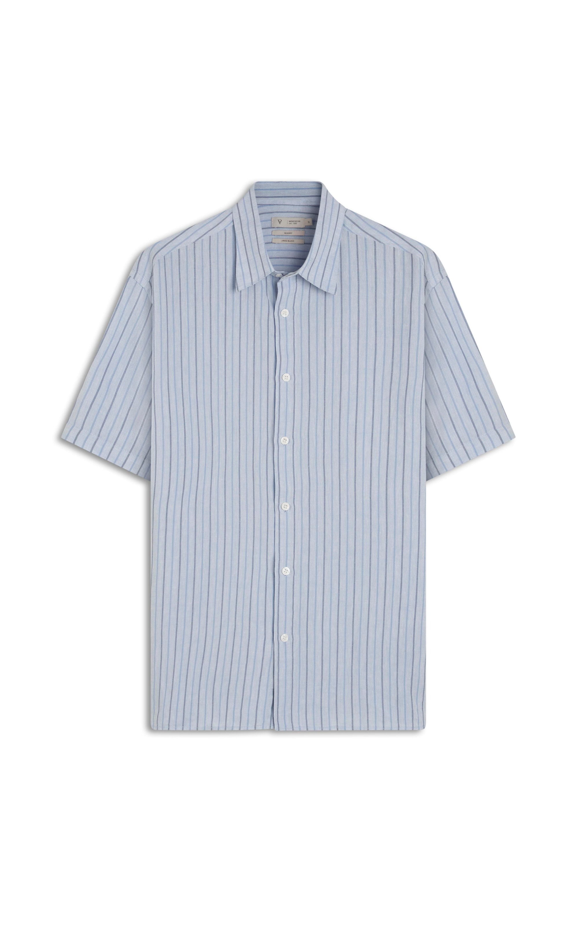 Camisa Linho Portofino Surf Irish Azul Pervante