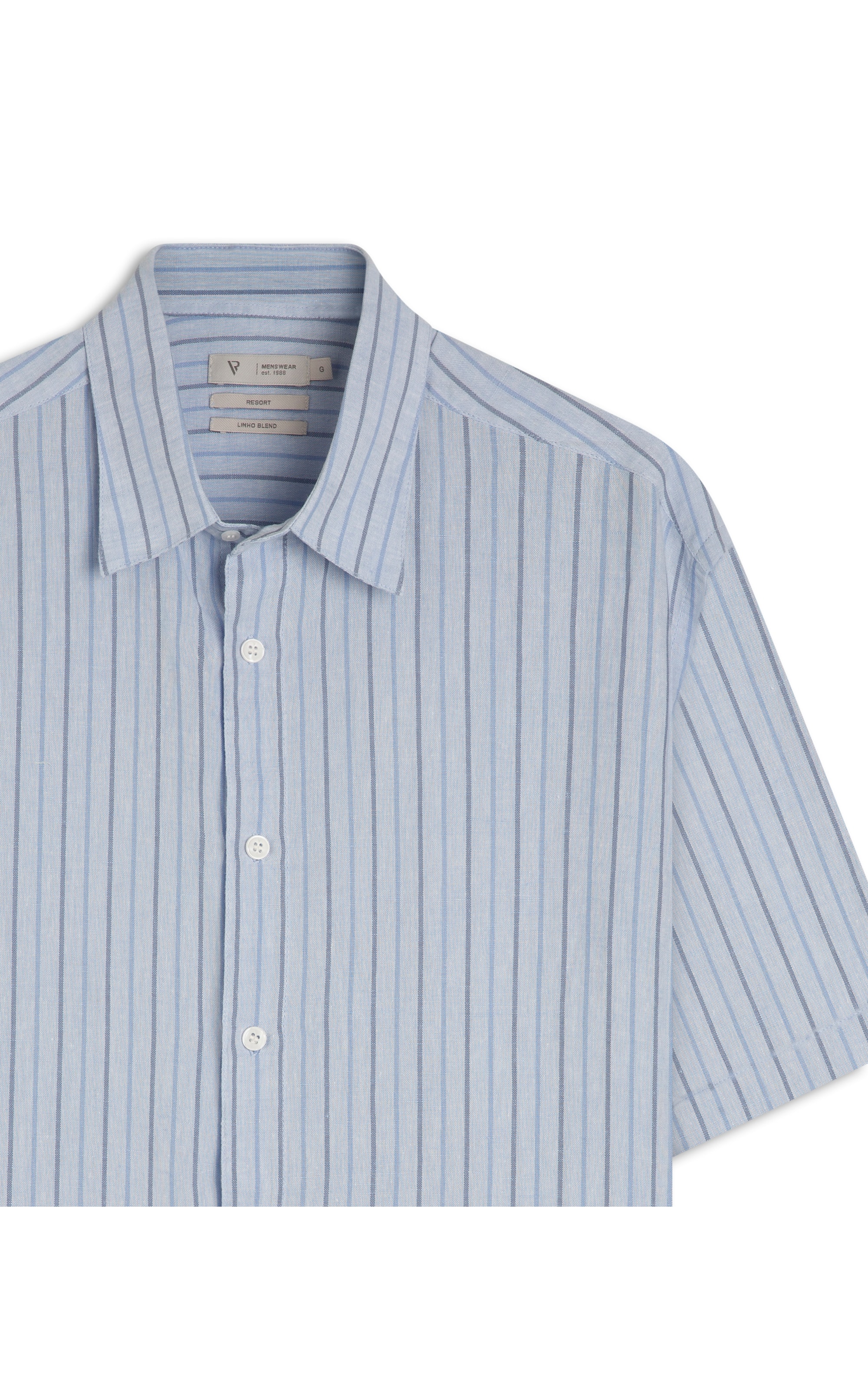 Camisa Linho Portofino Surf Irish Azul Pervante