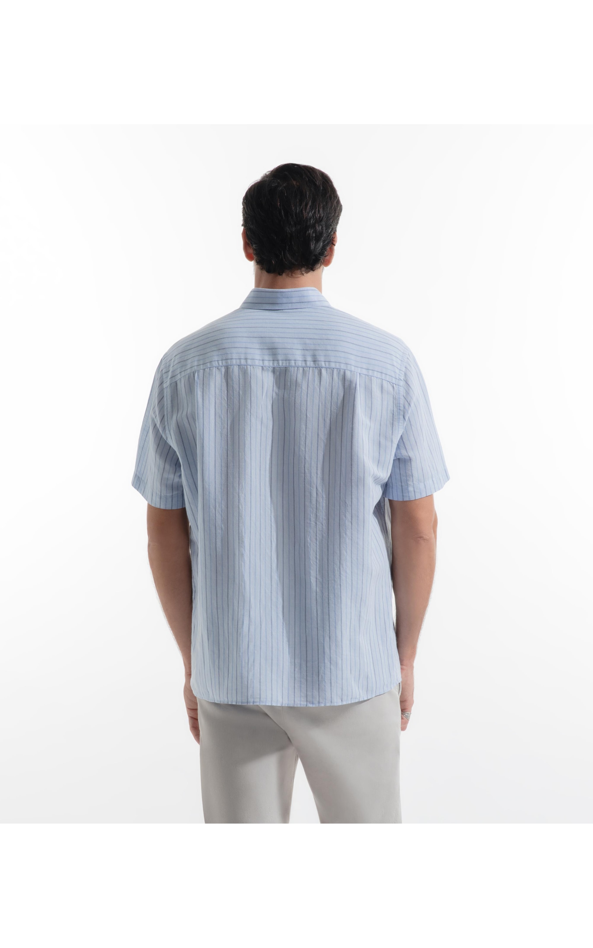 Camisa Linho Portofino Surf Irish Azul Pervante