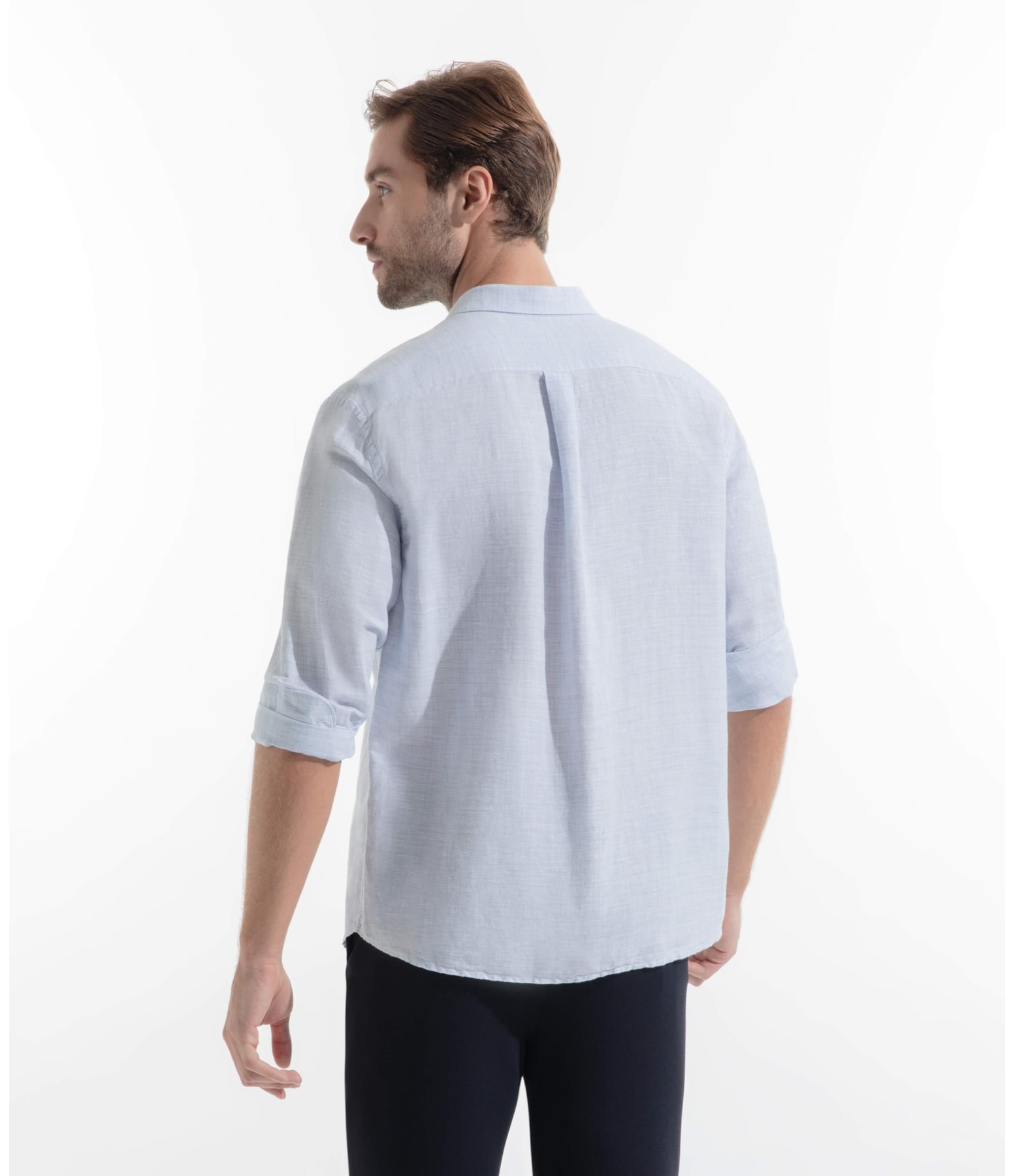 Camisa Linho San Pietro Azul Bic