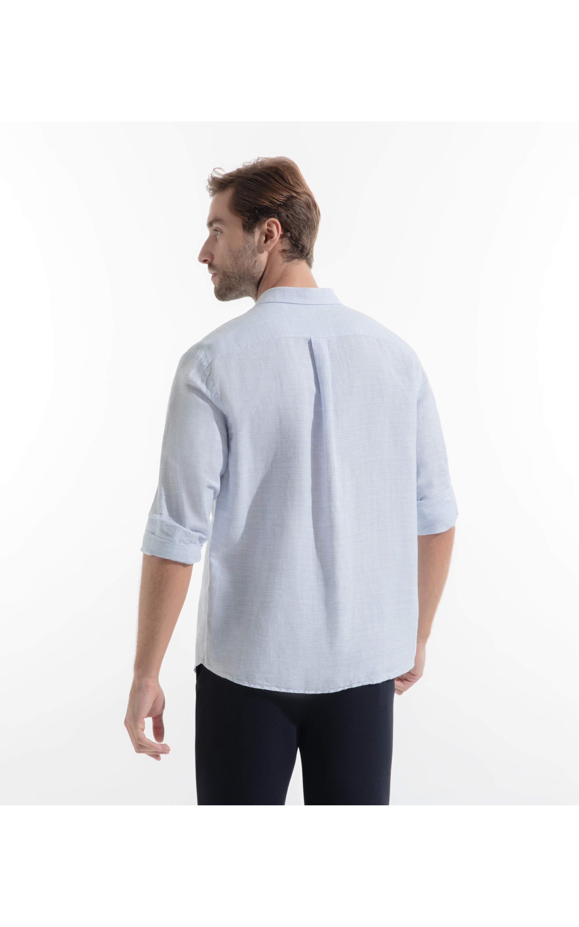 Camisa Linho San Pietro Azul Bic