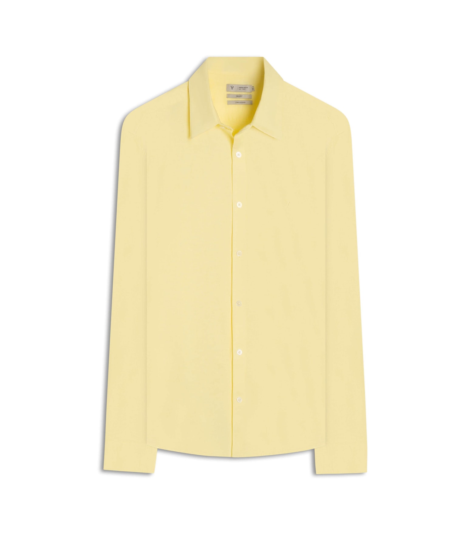 Camisa Linho Unicollor Classic Irish Amarelo