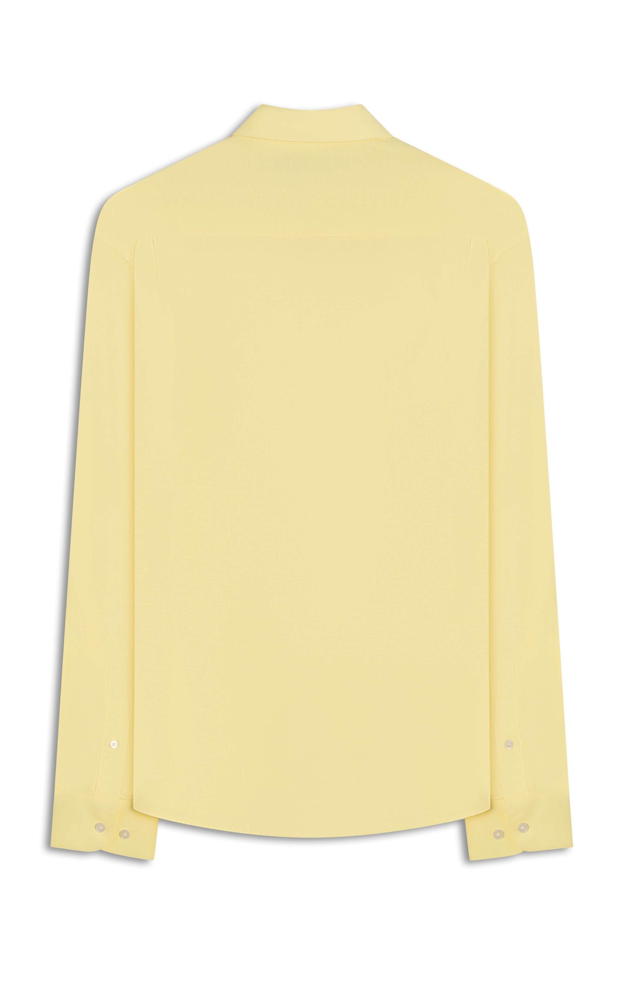 Camisa Linho Unicollor Classic Irish Amarelo