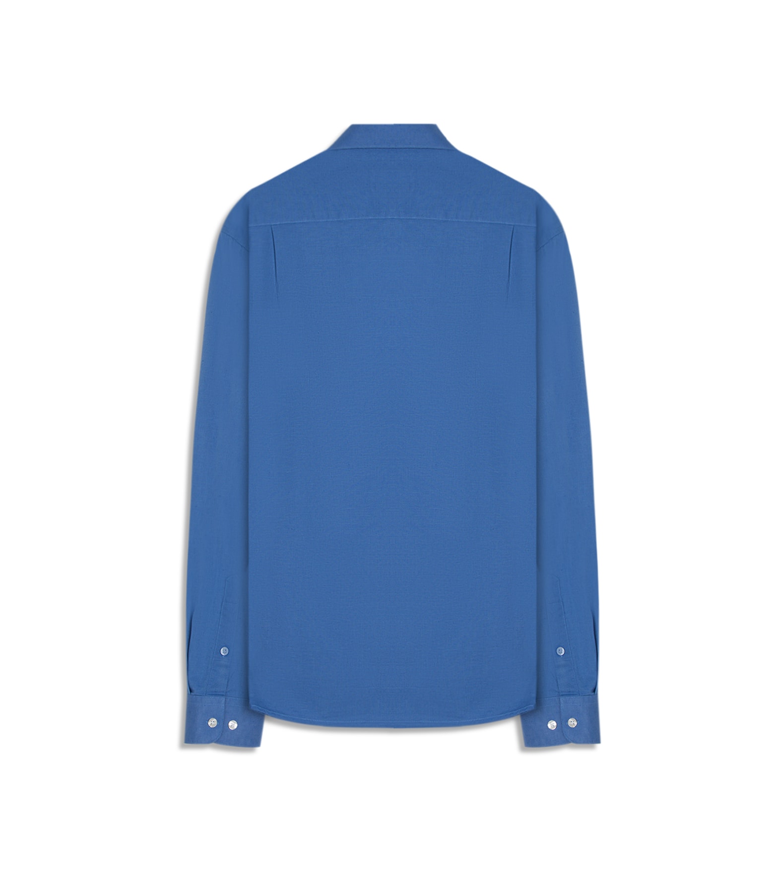 Camisa Linho Unicollor Classic Irish Azul Bic