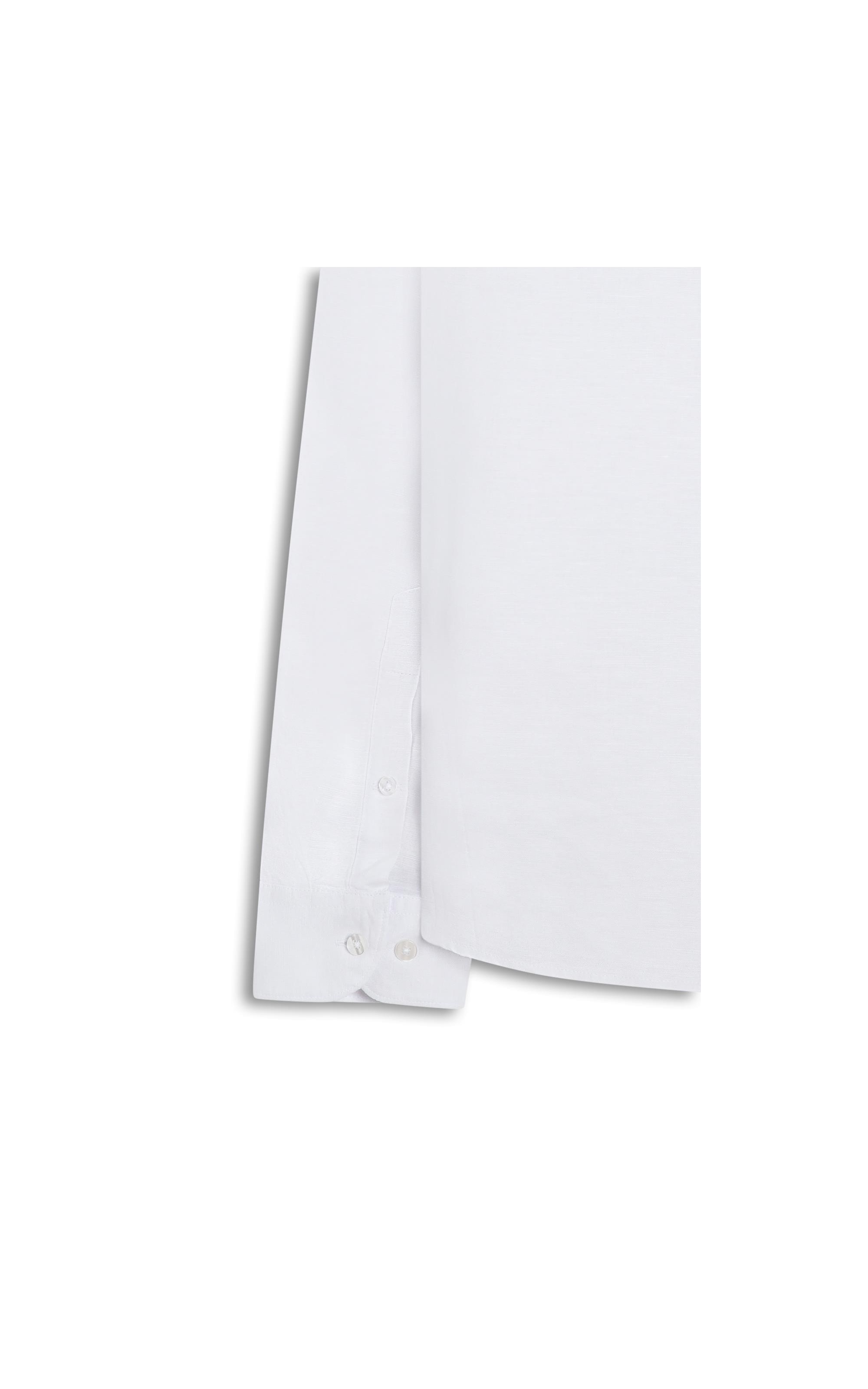 Camisa Linho Unicollor Classic Irish Branco