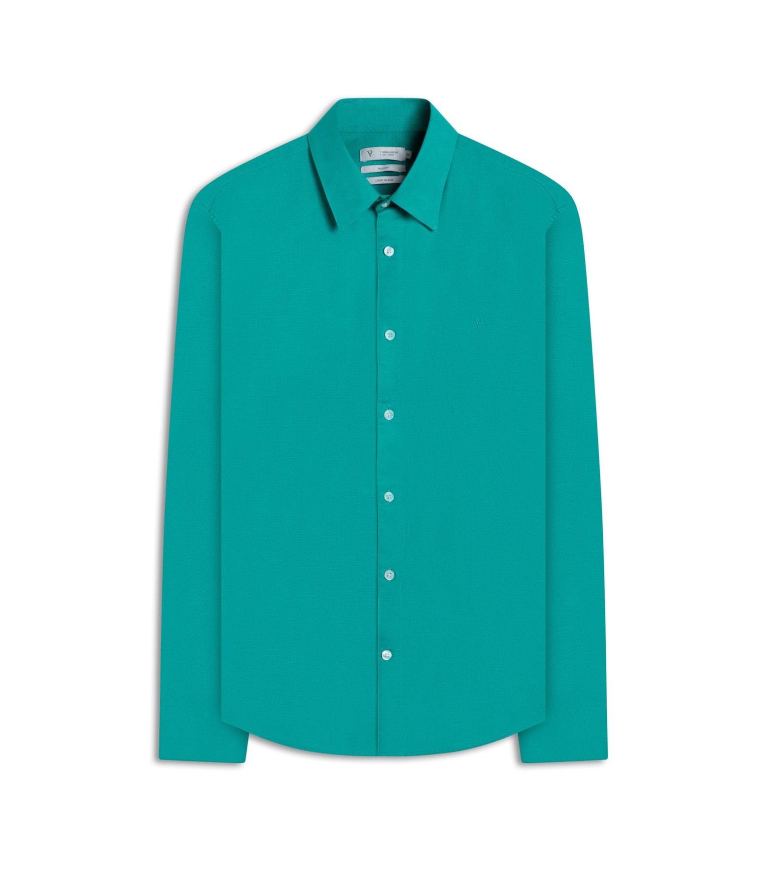 Camisa Linho Unicollor Classic Irish Esmeralda