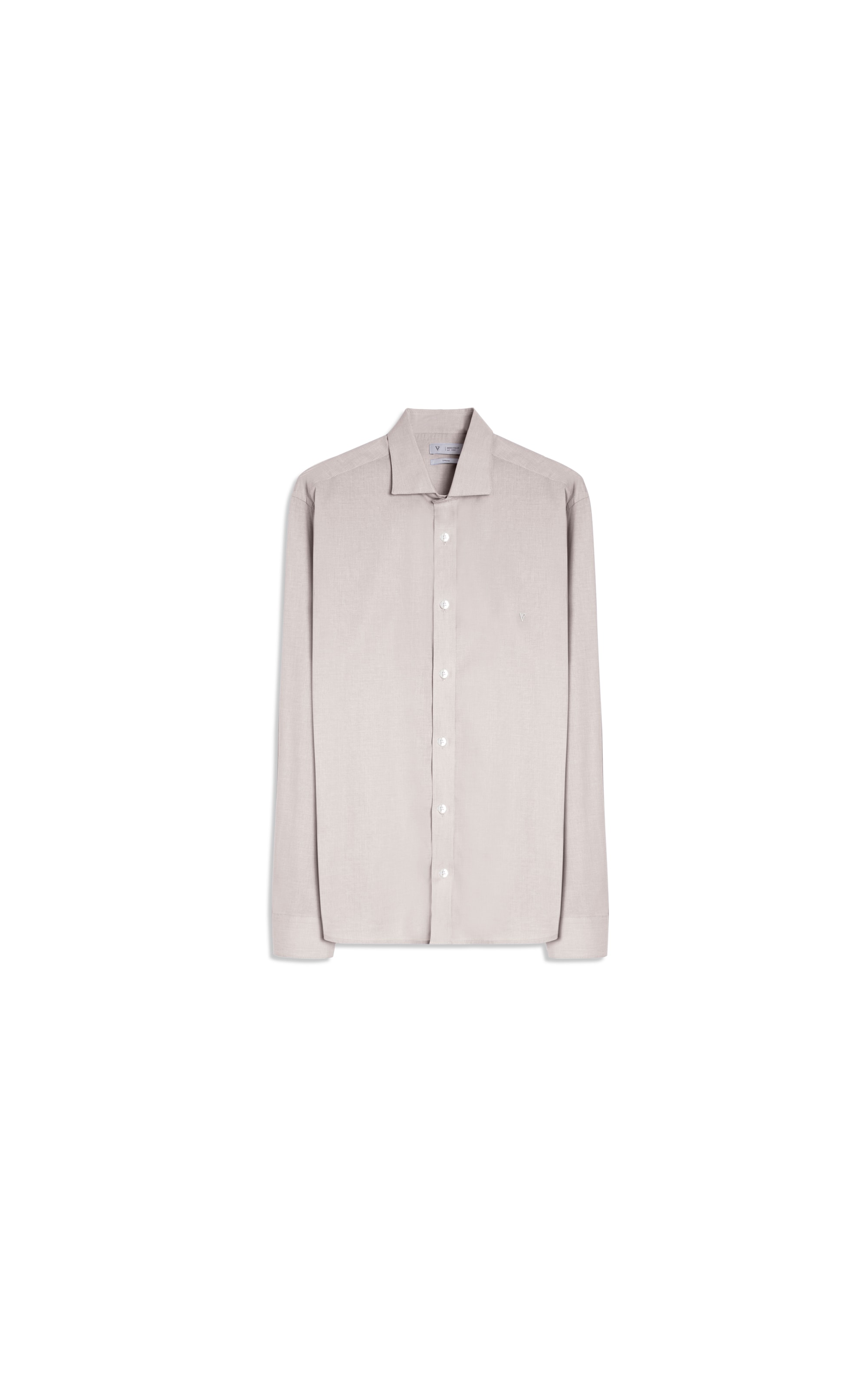 Camisa Linho Unicollor Classic Irish Gelo