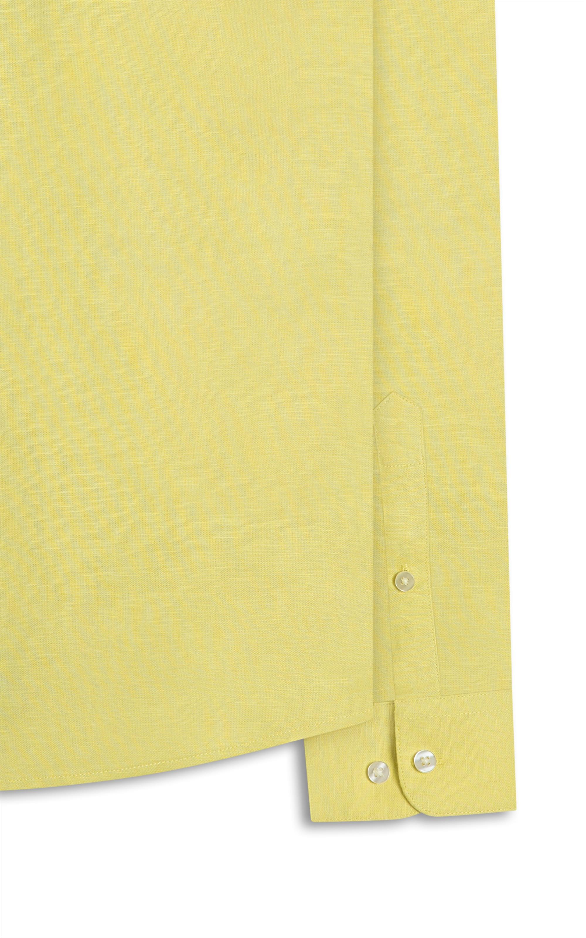 Camisa Linho Unicollor Classic Irish Lemom