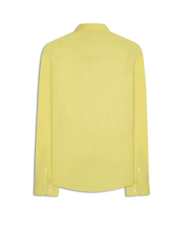 Camisa Linho Unicollor Classic Irish Lemom