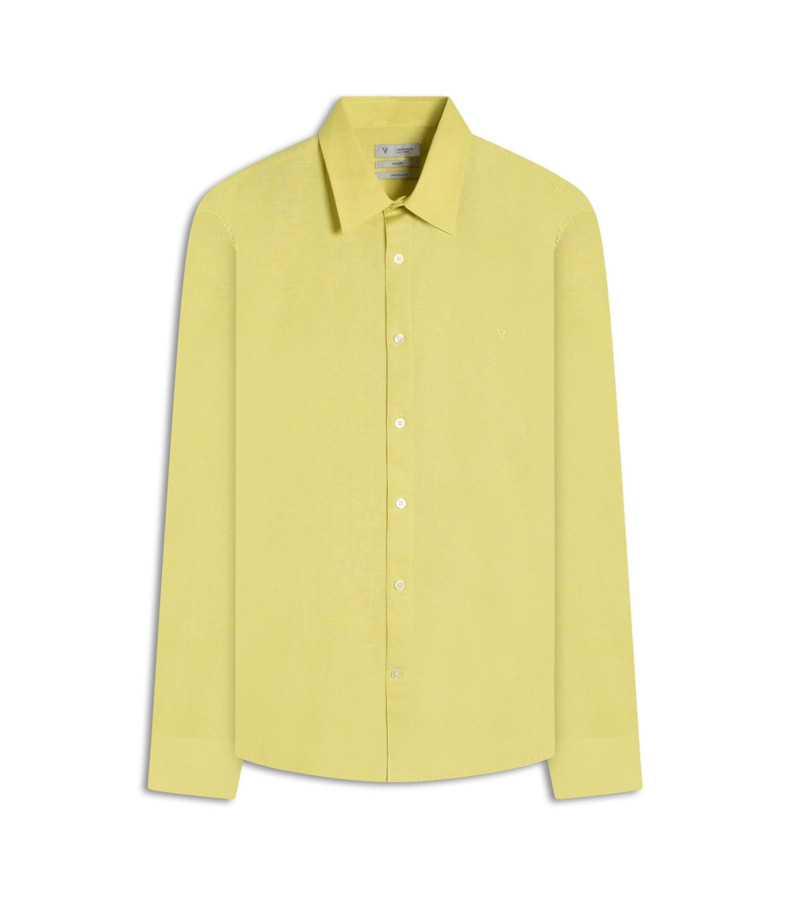 Camisa Linho Unicollor Classic Irish Lemom