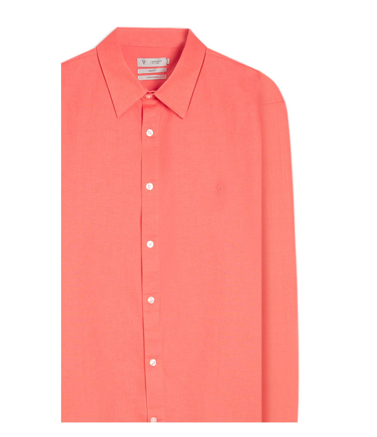 Camisa Linho Unicollor Classic Irish Melancia