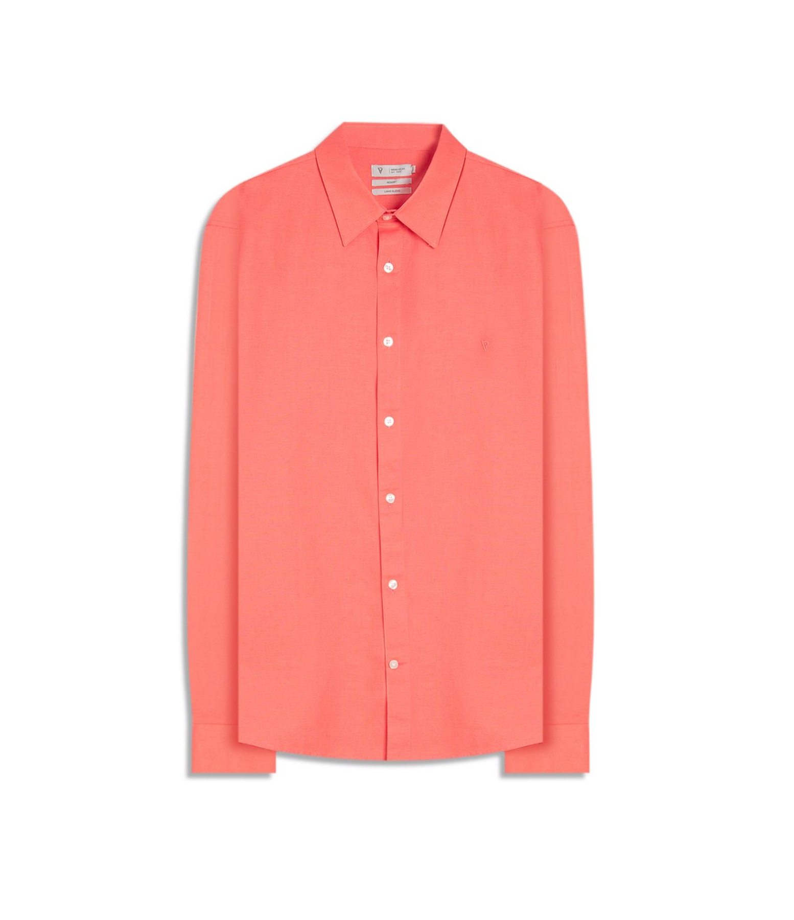 Camisa Linho Unicollor Classic Irish Melancia