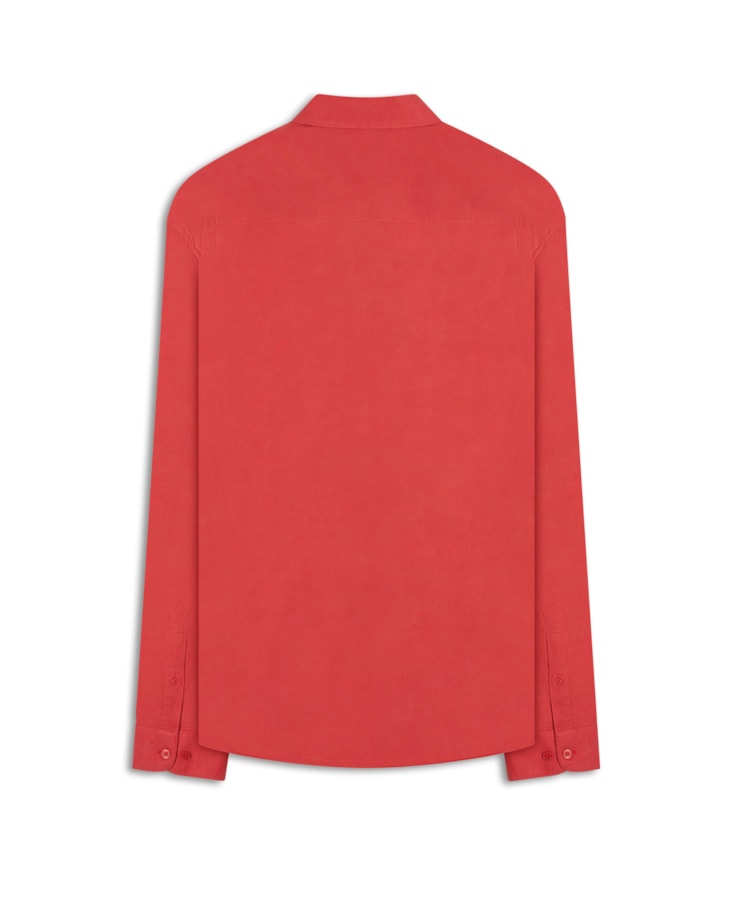 Camisa Linho Unicollor Classic Irish Rosa