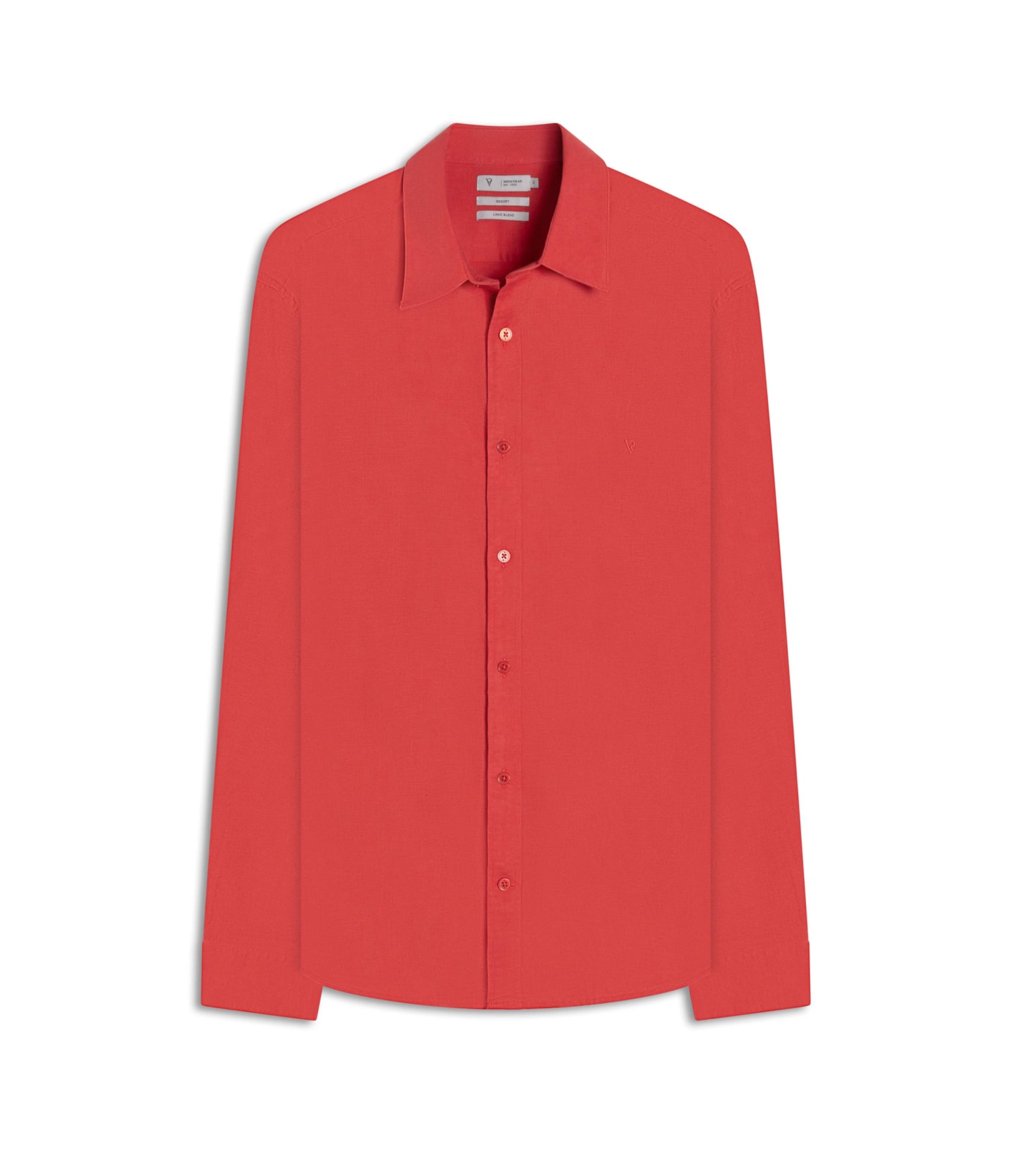 Camisa Linho Unicollor Classic Irish Rosa
