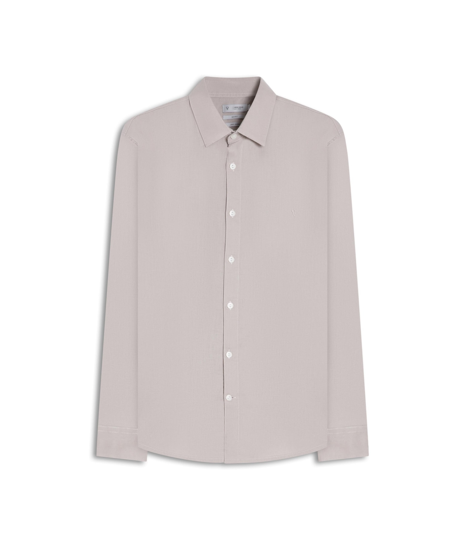 Camisa Linho  Unicollor Classic Shangai Areia Seca