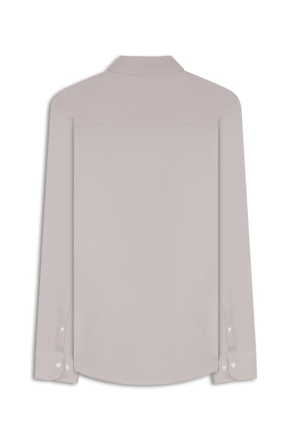 Camisa Linho  Unicollor Classic Shangai Areia Seca