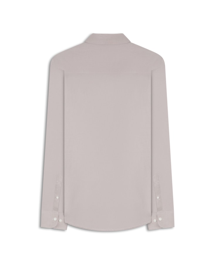 Camisa Linho  Unicollor Classic Shangai Areia Seca