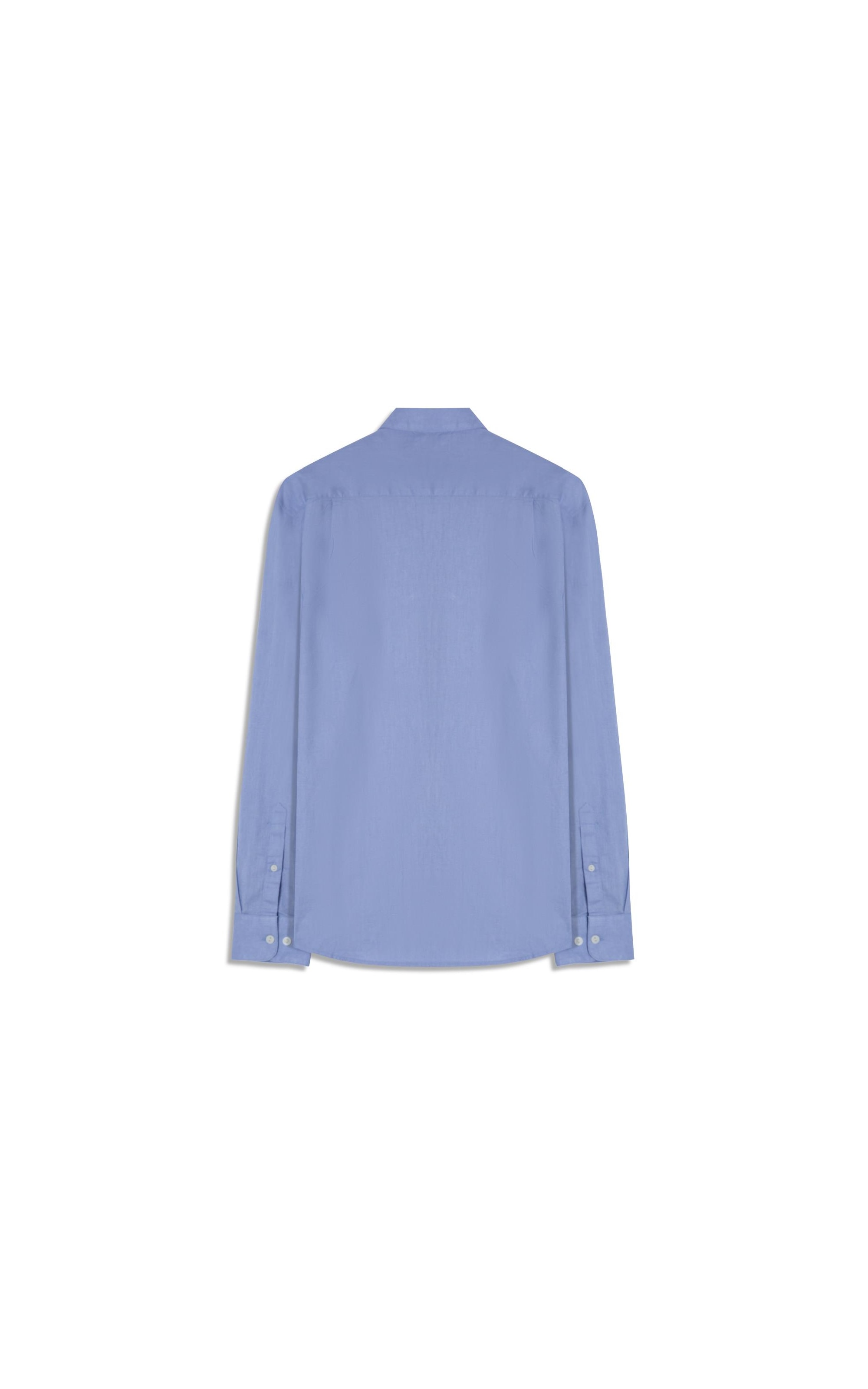 Camisa Linho  Unicollor Classic Shangai Azul Claro