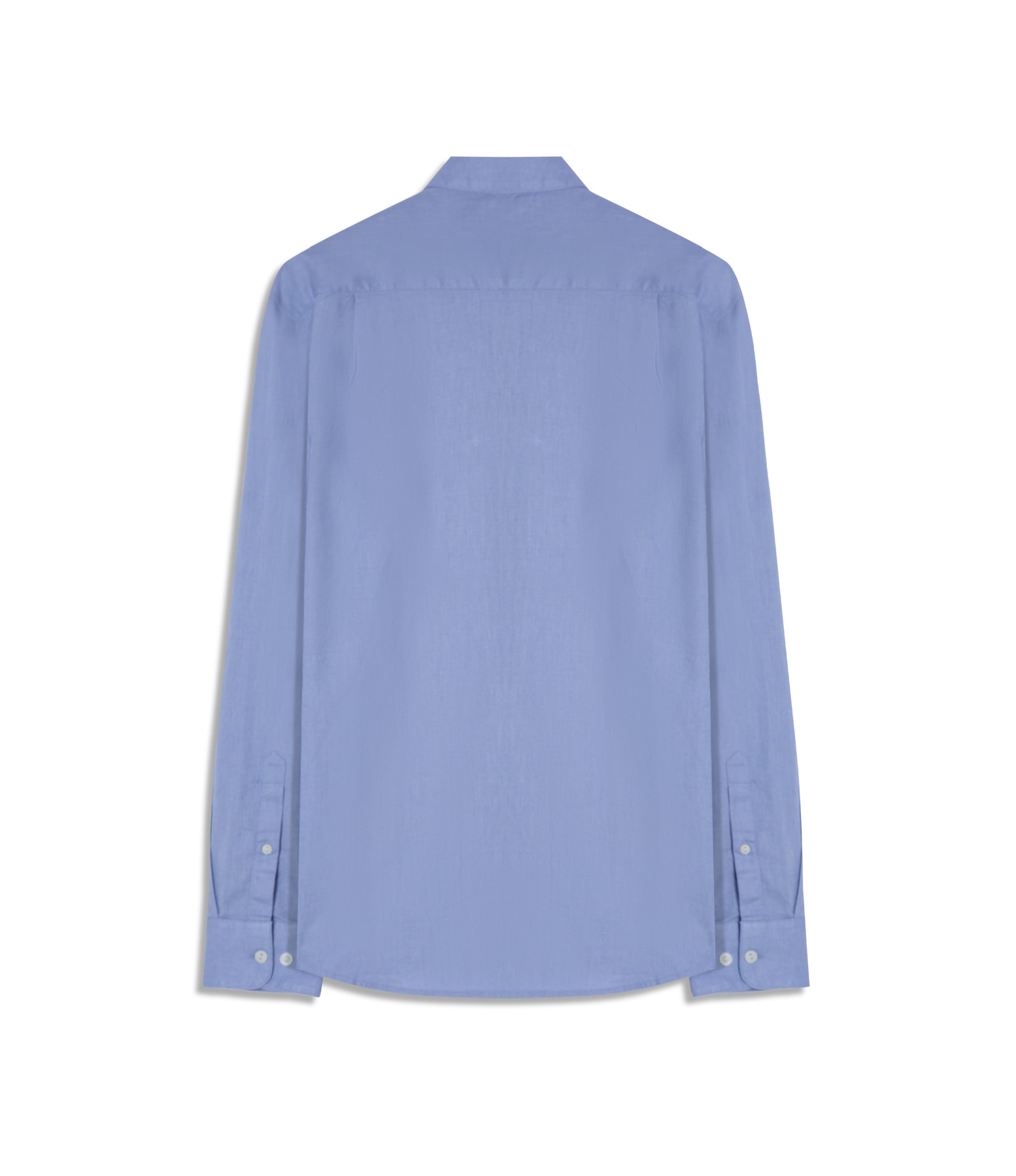 Camisa Linho  Unicollor Classic Shangai Azul Claro