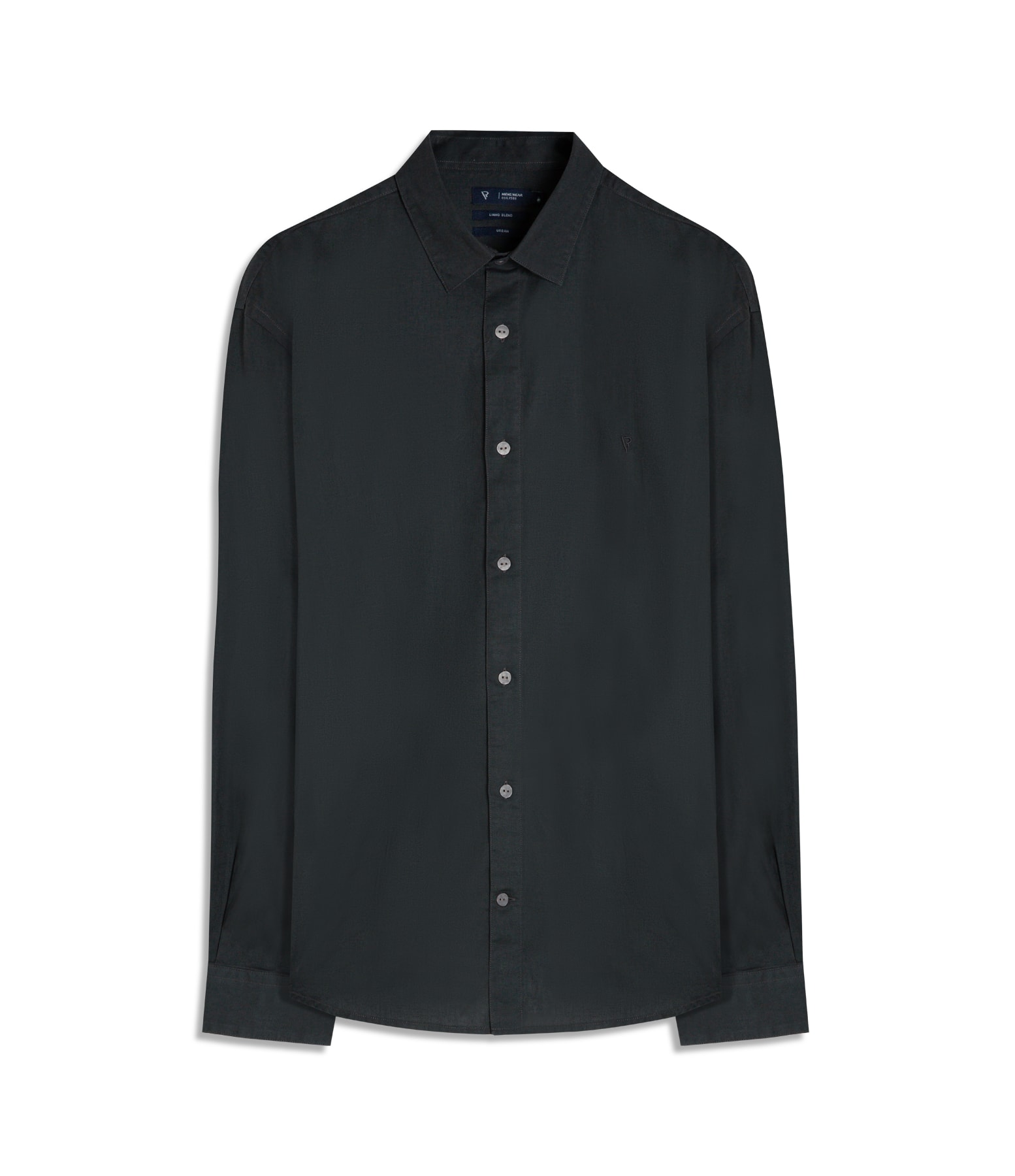Camisa Linho  Unicollor Classic Shangai Grafite