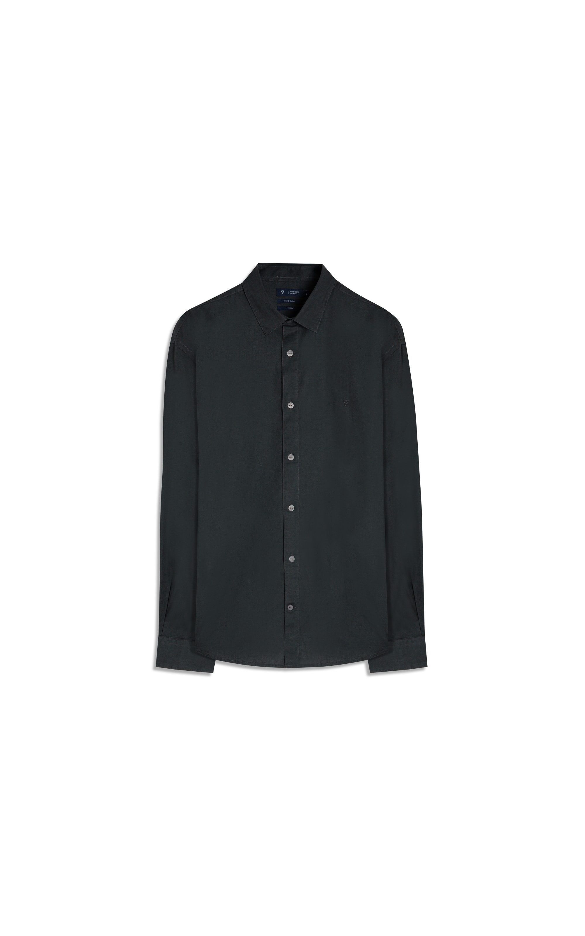 Camisa Linho  Unicollor Classic Shangai Grafite