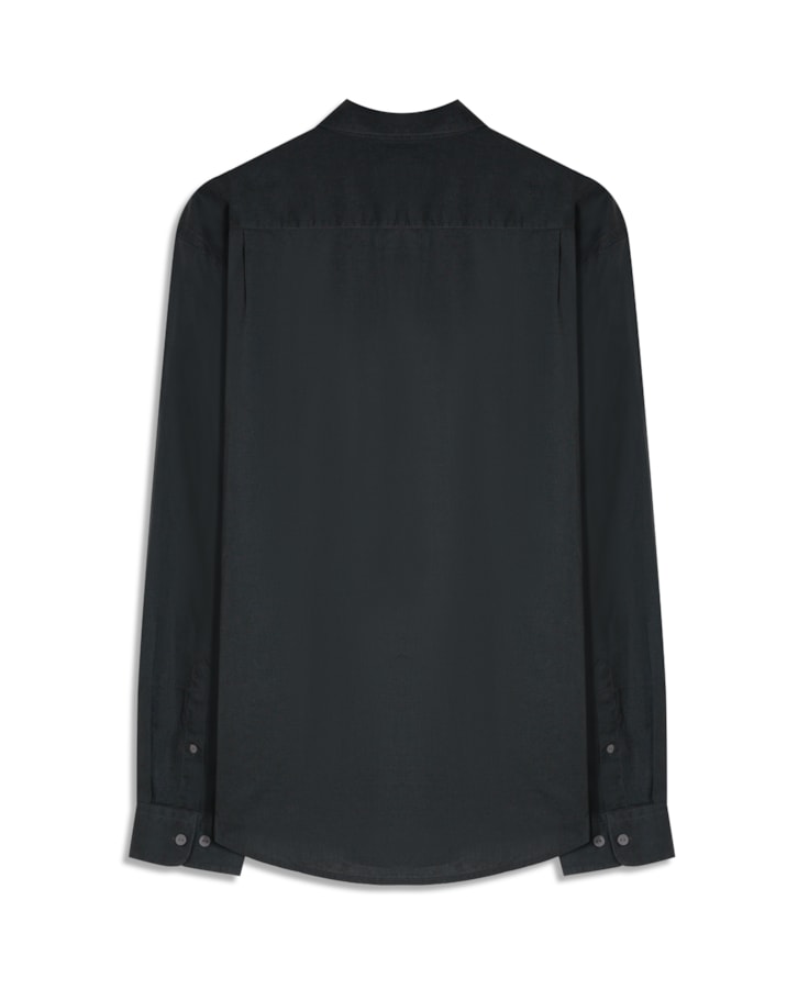 Camisa Linho  Unicollor Classic Shangai Grafite