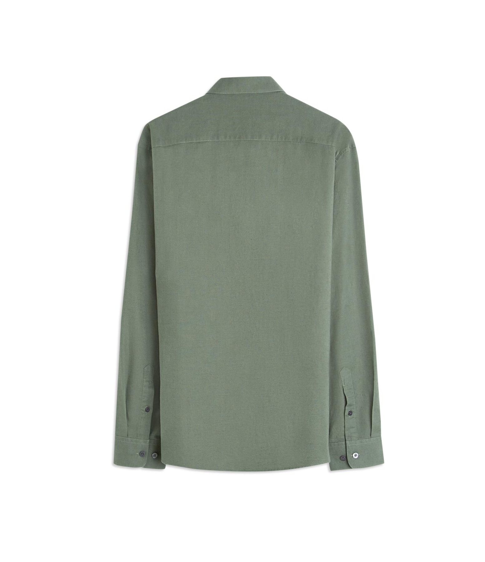 Camisa Linho  Unicollor Classic Shangai Verde Army