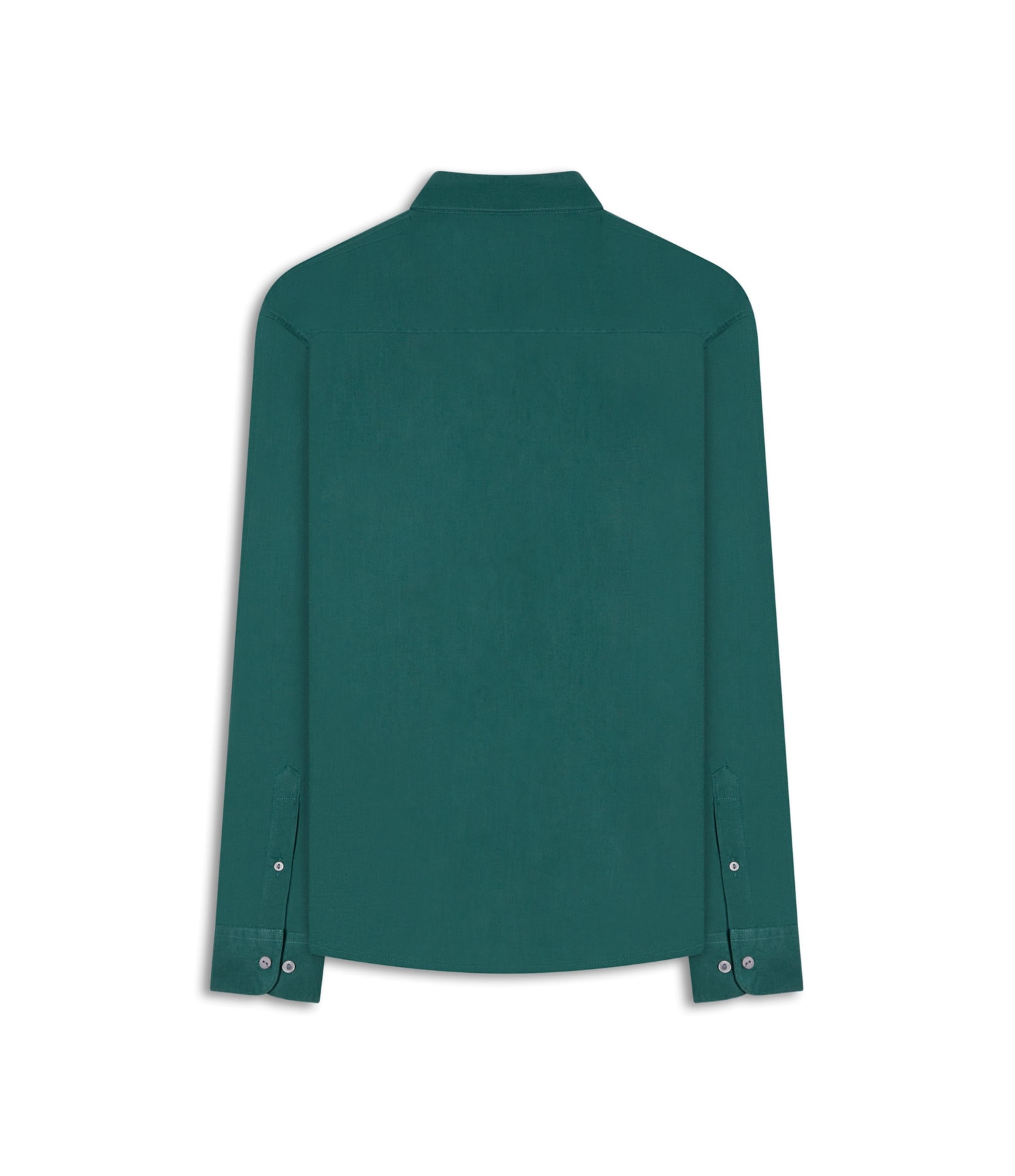 Camisa Linho  Unicollor Classic Shangai Verde Escuro